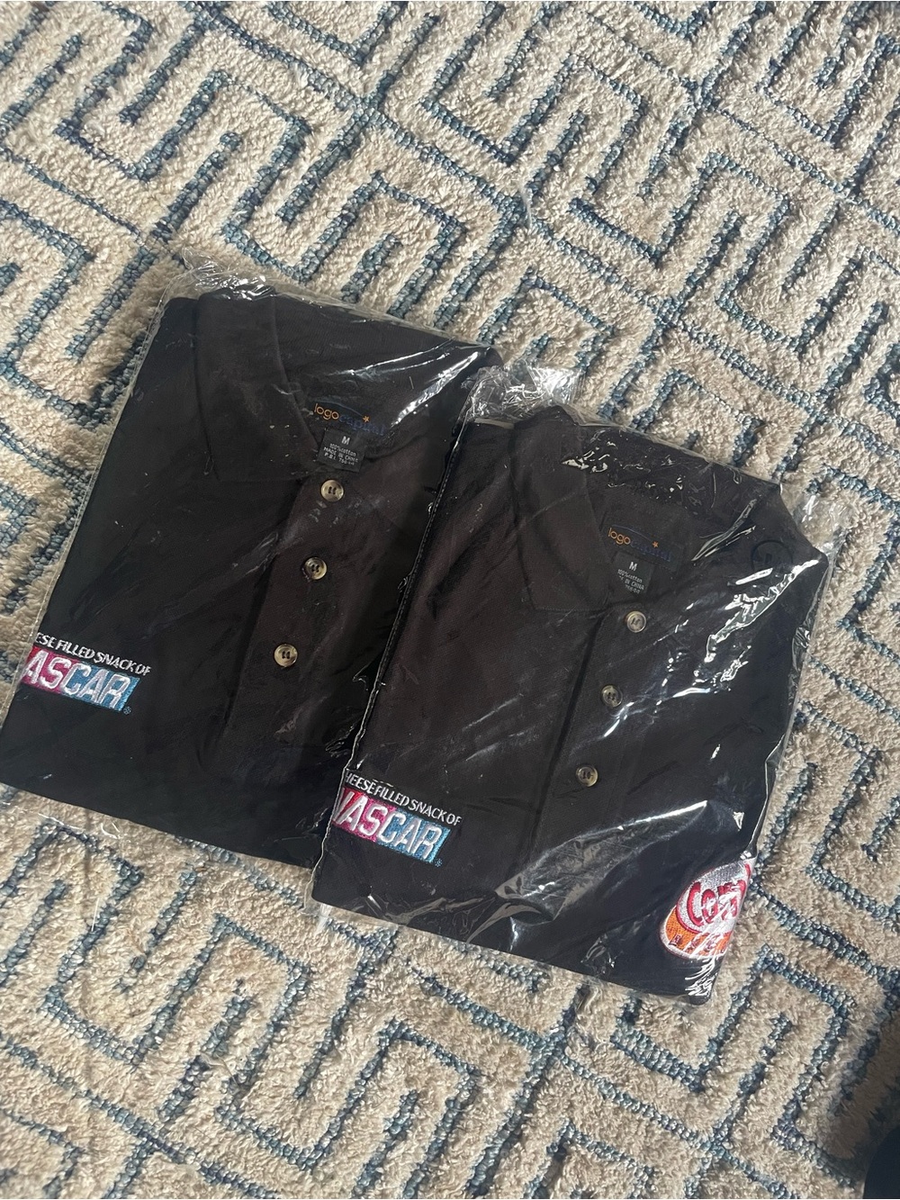 NASCAR BLACK BUTTON SHIRT